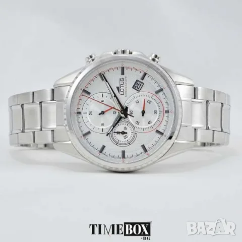 Lotus Chronograph 18526/1 Sport Silver Steel, снимка 3 - Мъжки - 55312256