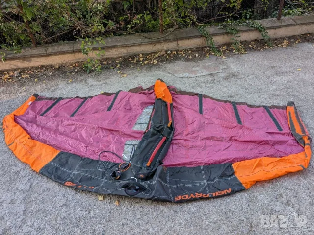 Употребявано Wing крило Neil Pryde Fly 5.0 с твърди дръжки, снимка 2 - Водни спортове - 55680406