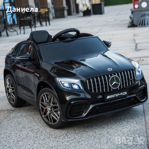 Акумулаторен джип Mercedes GLC63 COUPE 4X4 с меки гуми 12V, снимка 18 - Други - 54970234