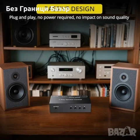 Нов Селектор за говорители 4 зони 1 към 4 изхода усилвател 150W контрол, снимка 6 - Други - 54489012