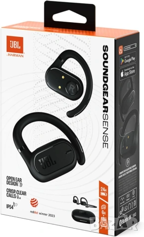 Безжични слушалки JBL Soundgear Sense Wireless Bluetooth Open-Ear Headphones Black, снимка 3 - Bluetooth слушалки - 54698713