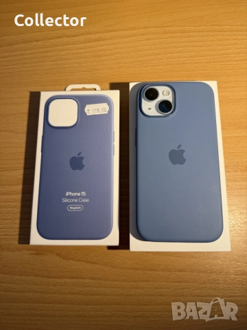 iPhone 15 256GB Blue с 4 оригинални калъфи и MagSafe, снимка 9 - Apple iPhone - 55425068