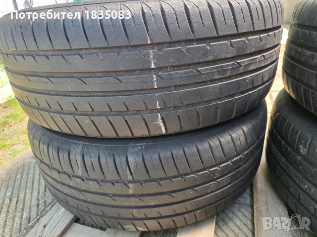 Лети джанти 17ки 5х112 Hyundai + летни гуми 225/60/17 Hankook, снимка 14 - Гуми и джанти - 55082044