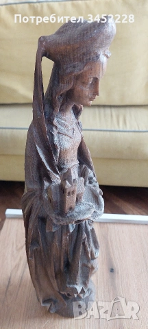 Дърворезба масив за ценители височина 50см , снимка 7 - Декорация за дома - 54237836