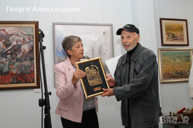 Доц. АНГЕЛ КАРАГЬОЗОВ Абстрактна Композиция 2002г. ПОДПИС МАСЛО в/у ПЛАТНО 65см./80см., снимка 9 - Картини - 55073591