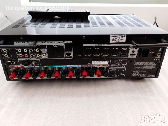 Denon AVR X 1500H, снимка 5 - Ресийвъри, усилватели, смесителни пултове - 54424954