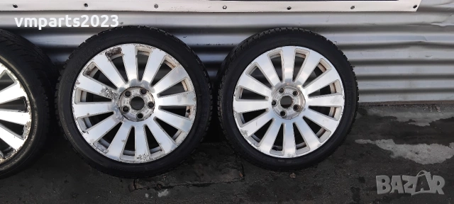 18" джанти Audi 5x112 et48 8J с зимни гуми, снимка 4 - Гуми и джанти - 54905163
