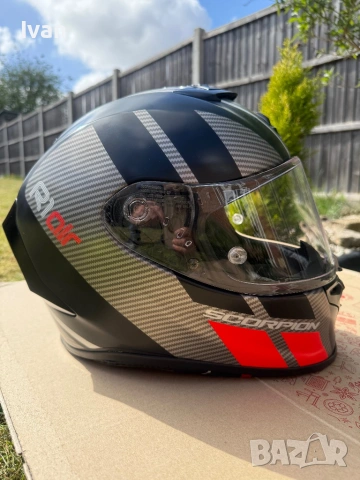 Каска Scorpion Exo R1 Air Carbon, снимка 5 - Аксесоари и консумативи - 54799223