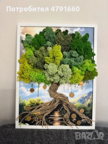 Ръчно изработени картини със скандинавски мъх, снимка 15 - Декорация за дома - 54140265