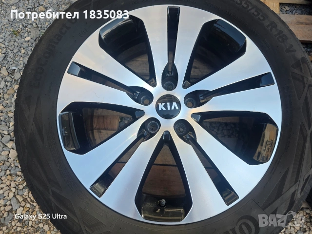 Лети джанти 18ки 5х114.3 Kia + летни гуми 235/55/18, снимка 5 - Гуми и джанти - 54825983