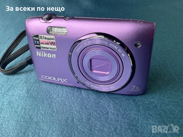 Цифров фотоапарат Nicon Coolpix S3500 ,  20.1MP , 7х оптичен зум, снимка 4 - Фотоапарати - 54503692