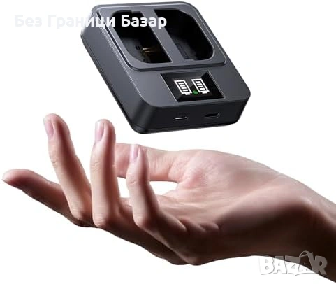 Ново Двойно зарядно Canon LP-E6P LP-E6N 20W PD LED USB-C батерии фотоапарат