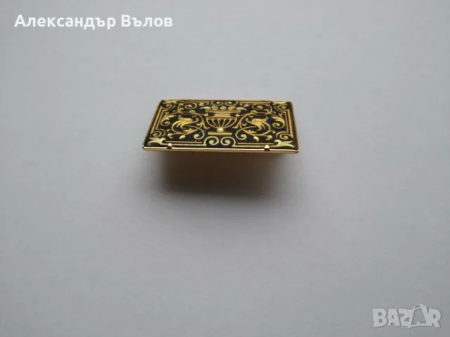Стара брошка инкрустация Толедо Испания Ваза с цветя, снимка 6 - Колекции - 55394863