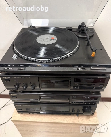 🔊Ретро аудио система - сет TECHNICS - ресийвър -усилвател с радио, сд, дек, грамофон + тонколони🔈, снимка 4 - Аудиосистеми - 54701731