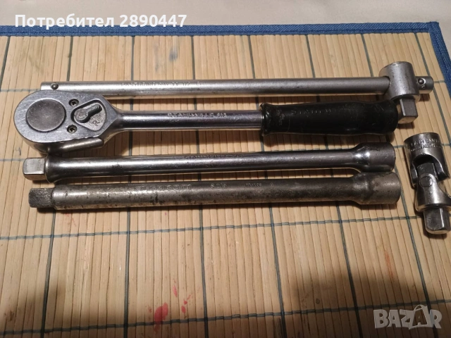 Тресчотка 1/2 с удължител, върток и каре, снимка 2 - Гедорета - 54271418