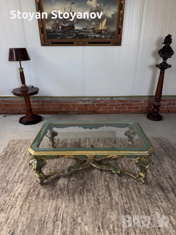 Елегантна холна маса в стил Louis XV / Rococo revival 
, снимка 6 - Маси - 55282029