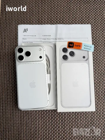 24 мес гаранция❗️  iPhone 17 Pro Max ❗️Лизинг от 41€/мес Silver ❗️ КАТО НОВ❗️256Gb⚠️