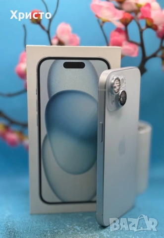 Apple iPhone 15, 128GB, 5G, Blue , снимка 3 - Apple iPhone - 54624414