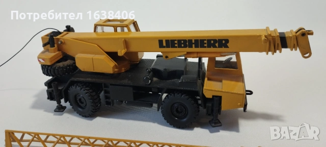 Рядък метален кран Conrad Liebherr 1:50 – Произведен в Западна Германия, снимка 2 - Колекции - 54619414