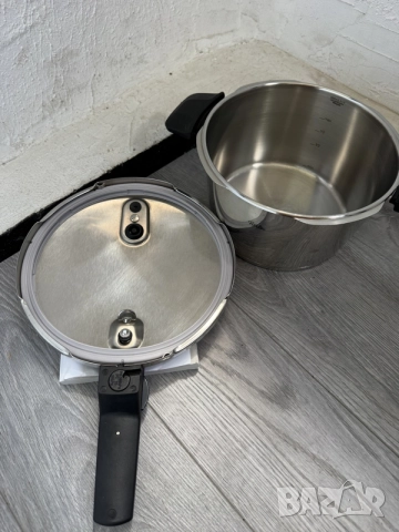 Немска Тенджера Под Налягане Fissler Vitaquick 4.5 л, 22см (Инокс 18/10, Индукция)!, снимка 5 - Съдове за готвене - 55278376