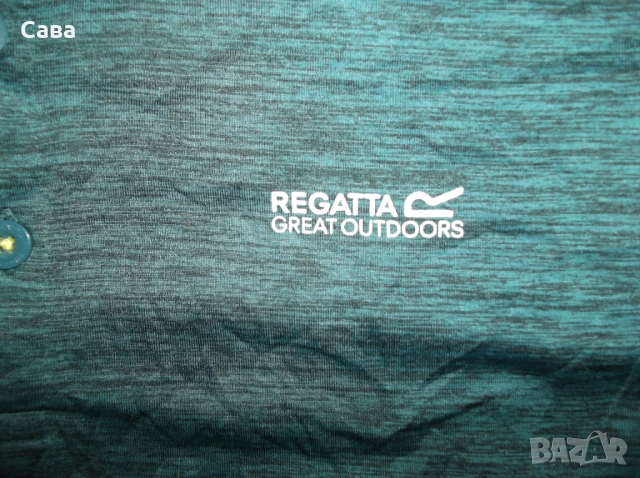 Тениски REGATTA  мъжки,Л и ХЛ   /черна,зелен меланж/, снимка 7 - Тениски - 54809086