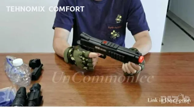 Пейнтбол пистолет Dessert Eagle M1911  Painbol Outdoor&Indoor gel gun, снимка 4 - Други игри - 55444637