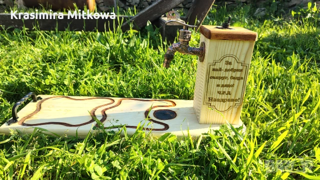 Дъски за мезета с диспендър за алкохол, снимка 3 - Подаръци за мъже - 54257228