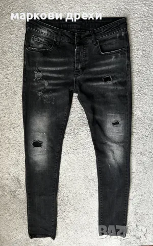 DSQUARED2 TIDY BIKER JEAN Измит деним Slim Fit Износени дънки Размер IT 46 / W32