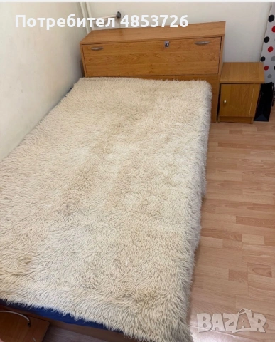 Легло 188 x 120 см. + матрак, скрин и шкафче 45€, снимка 3 - Спални и легла - 54866663