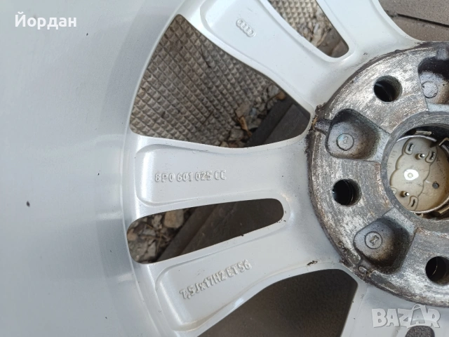 ОРИГИНАЛНИ джанти 17 ' цола 5x112 57,1 AUDI A3 / АУДИ А3 VW 7,5J 5х112, снимка 6 - Гуми и джанти - 54848540