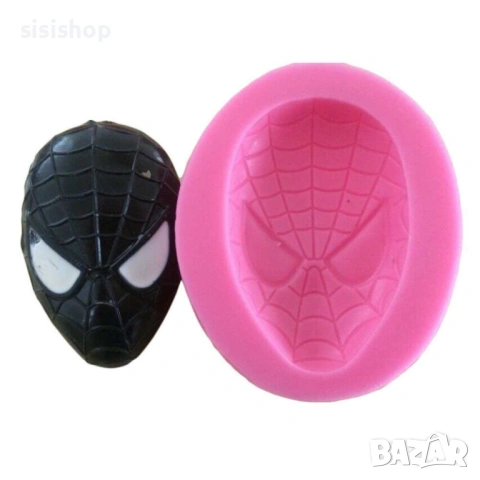 Силиконов молд спайдърмен (7,3 х 6,2 см) – За детайлни фондан елементи и бонбони 4937, снимка 2 - Форми - 54071042