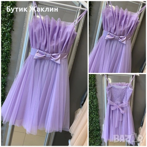 Къса елегантна рокличка с панделка , снимка 2 - Рокли - 53990013