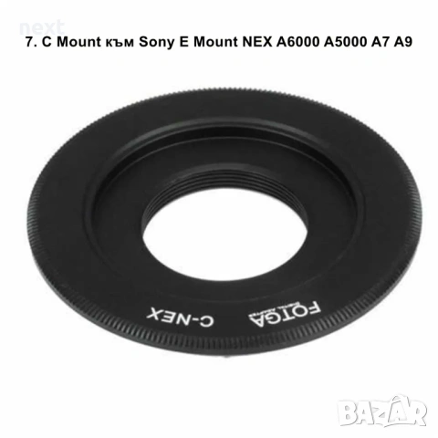 Адаптер за обектив Sony E Mount Canon Nikon M42 FD MD Micro 4/3 EOS M FOTGA, снимка 7 - Чанти, стативи, аксесоари - 54764390
