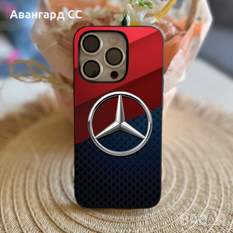 Силиконов Калъф за iPhone с лого Mercedes, снимка 16 - Калъфи, кейсове - 54611185