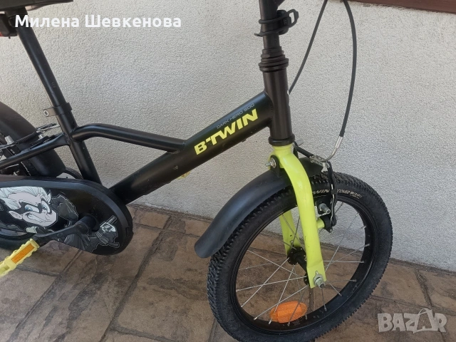 Детски велосипед B'Twin Dark Hero 500, снимка 7 - Детски велосипеди, триколки и коли - 55241112