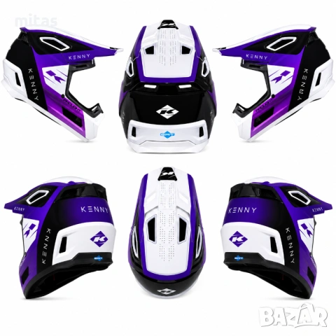 Кросова каска KENNY PROLIFGHT 2026, Full Face, EN Сертифицирана, ФРАНЦИЯ, снимка 9 - Аксесоари за велосипеди - 54671400