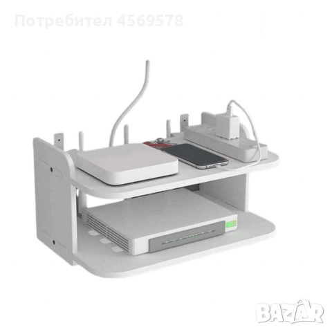 ⬜️Стенна поставка, органайзер!⬜️, снимка 3 - Етажерки - 55065781