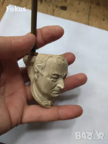 Стара колекционерска лула морска пяна, снимка 3 - Антикварни и старинни предмети - 55466387