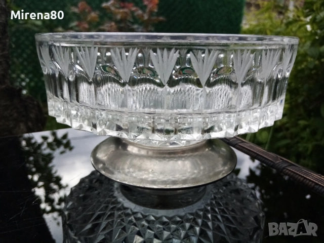 Стара кристална купа - СССР, снимка 5 - Антикварни и старинни предмети - 54389590