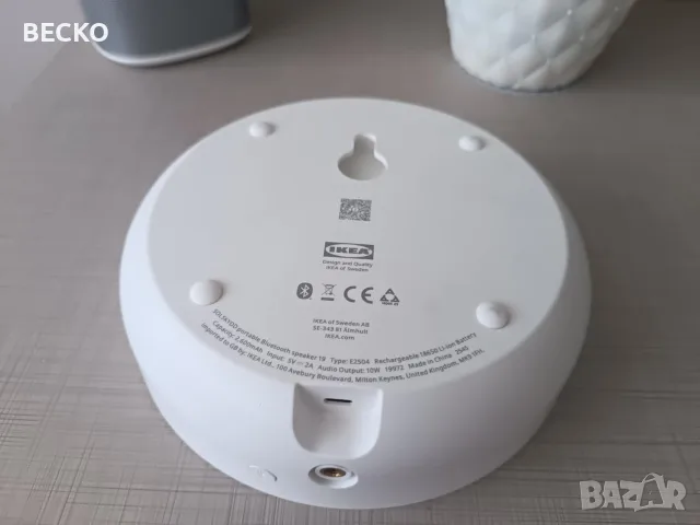 Bluetooth тонколона IKEA SOLSKYDD, снимка 4 - Bluetooth тонколони - 55424196