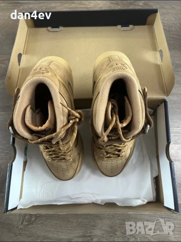 Nike Air Force 1 Mid '07 'Flax', снимка 5 - Маратонки - 54197016