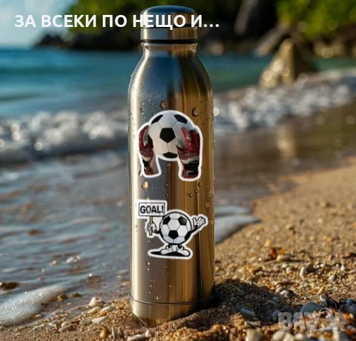 50 броя Винилови водоустойчиви стикери Футбол, снимка 3 - Други - 55169339