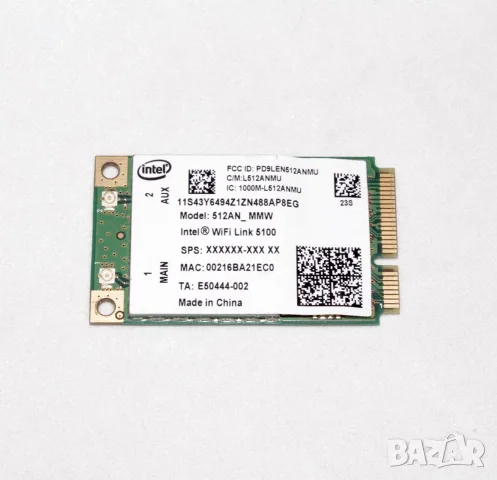 WiFi и 3G модули/карти за лаптоп Intel WiFi 5100 a/b/g/n laptop notebook mini PCI-E, снимка 3 - Части за лаптопи - 55683234