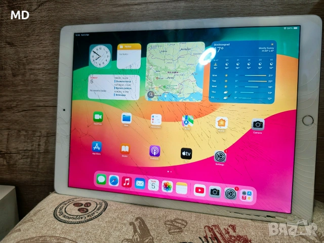 iPad Pro 12.9 inch 2nd Gen 64Gb Silver + Нов Тъч скрийн, снимка 2 - Таблети - 54102464