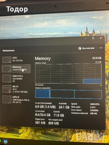 Използван сив лаптоп Acer Aspire 5 A515-47 / Ryzen 5 5625U / 32GB RAM / 512GB SSD, снимка 8 - Лаптопи за работа - 54083753