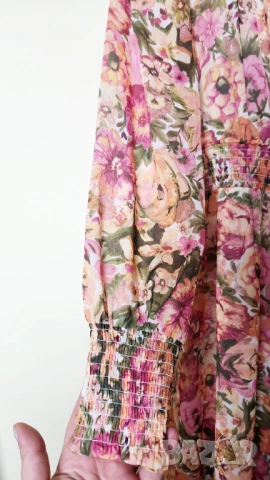 Макси рокля Amisu с цветочен принт, снимка 9 - Рокли - 54135873