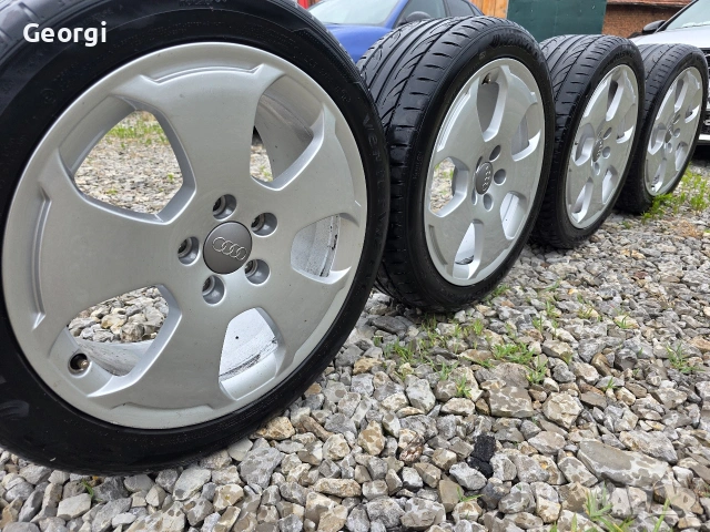 Продавам ОРИГИНАЛНИ Джанти 17' цола 5x112 AUDI ,7,5J ET 56 Внос от Германия, снимка 3 - Гуми и джанти - 55212388