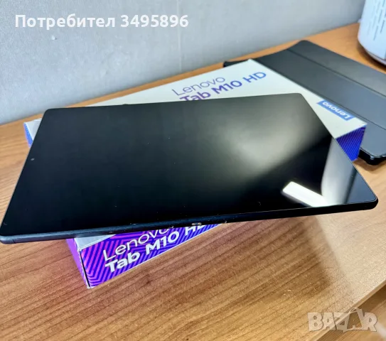 Таблет Lenovo Tab M10 HD (4GB/64GB, Wi-Fi, Iron Grey) + Оригинален кожен кейс, снимка 8 - Таблети - 55683214