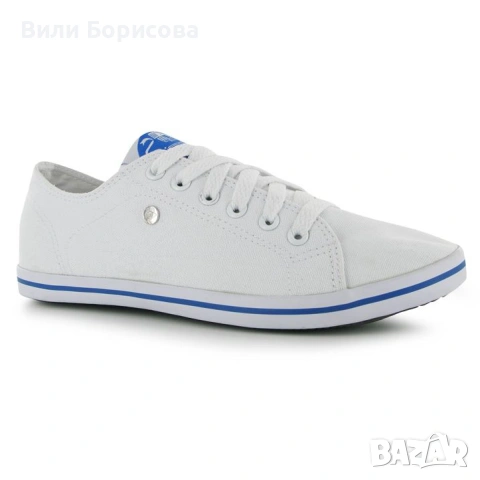 Класически кецове в бяло "Dunlop"-омекотена стелка,външна и вътрешна част-текстил