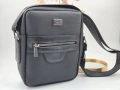 Emporio Armani Нова Луксозна Кожена Черна Мъжка Чанта Армани, снимка 1